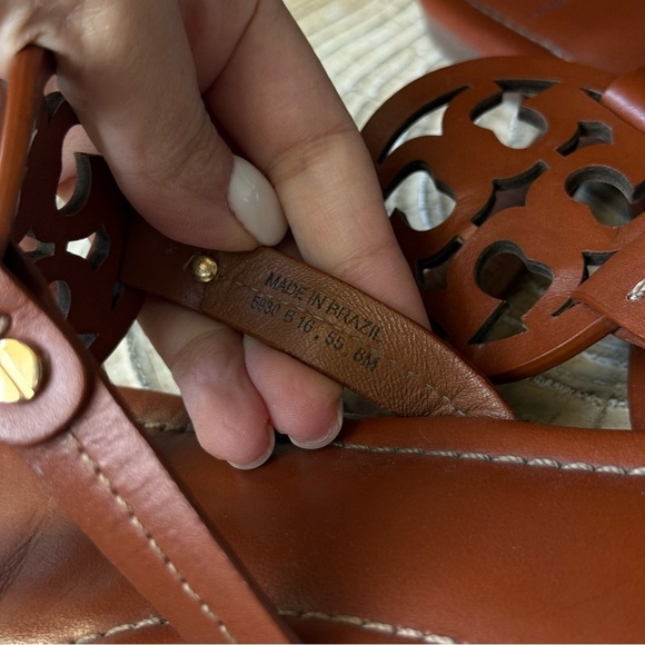 Tory Burch Miller Thong Women's Brown Sandal Size 8 - Picture 13 of 16